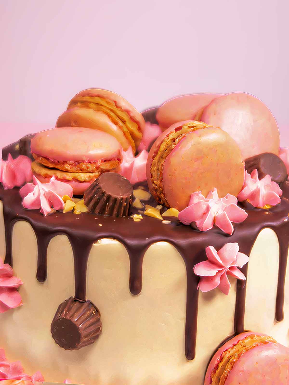 Raspberry Peanut Cake