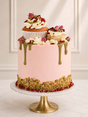Rose Pistachio Raspberry Cake handmade in London and Surrey
