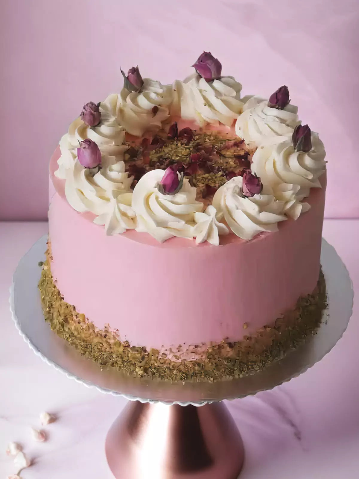 Roseberry Pistachio Cake Delivered