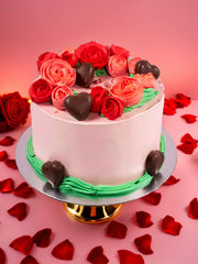 Roses Valentine's Cake