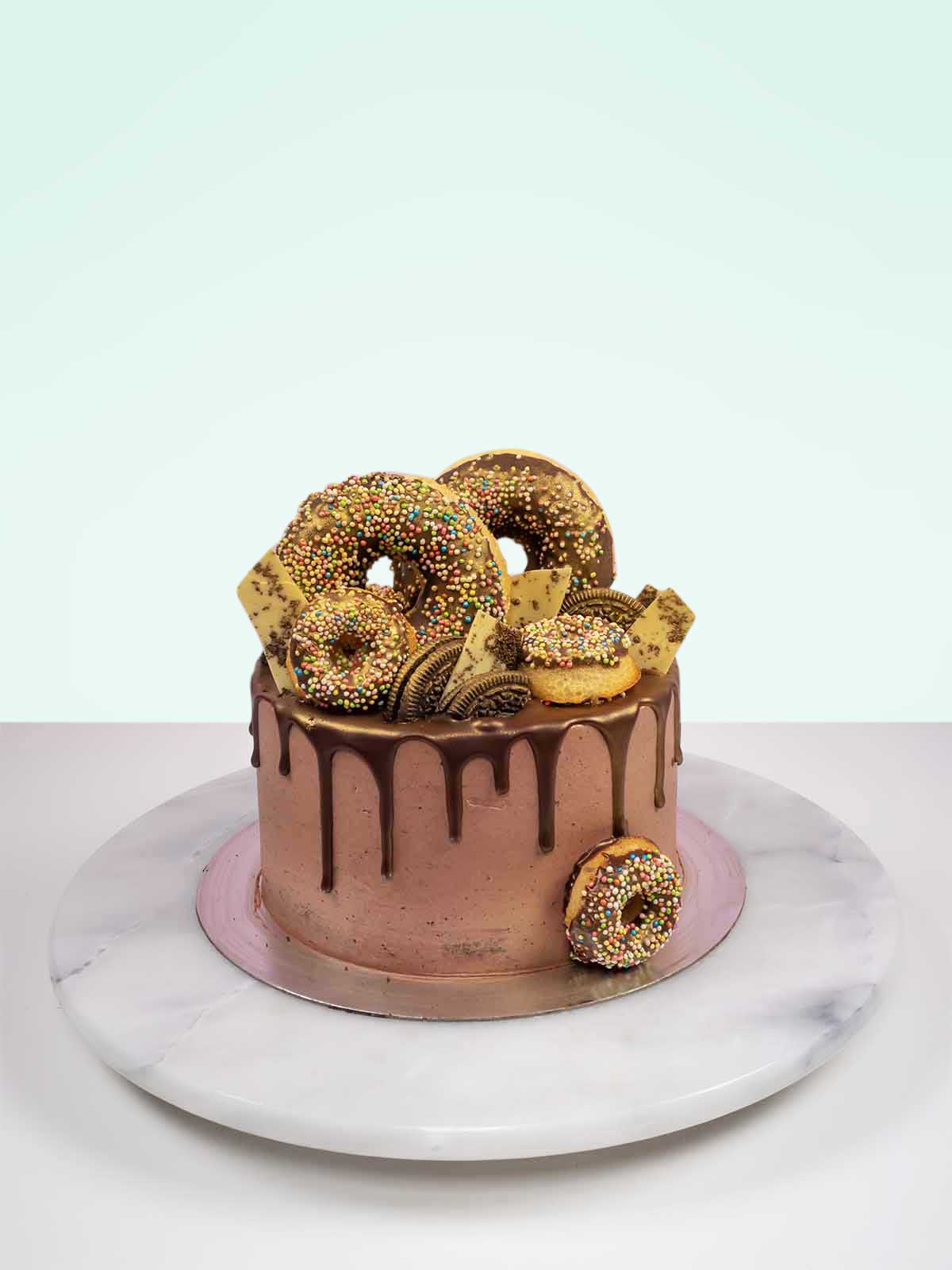 JuJu Be Baking - Double Layered Donut Inspired Birthday Cake! 🎂🍰🧁 • • • # cake #cakedecorating #cakesofinstagram #donuts #cakes #cakestagram  #cakeboss #happybirthday #birthdaycake | Facebook