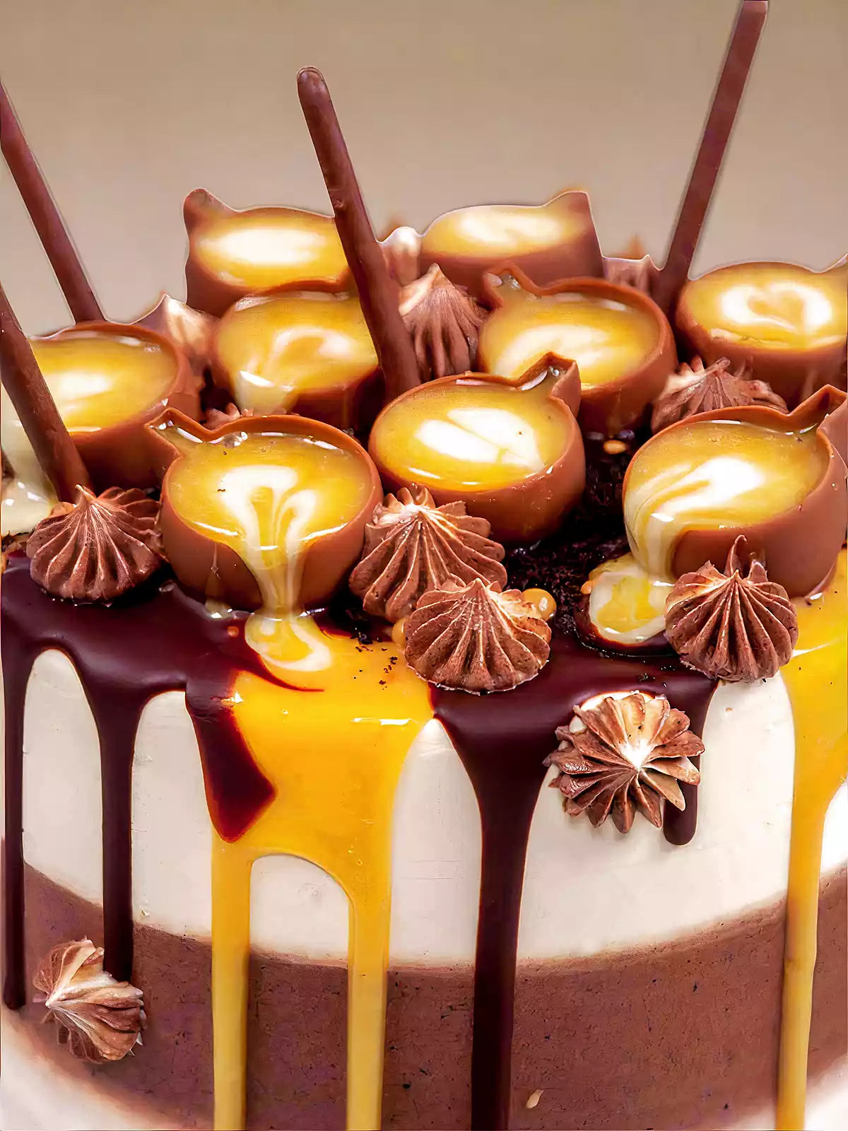 Salted Caramel Latte Cake