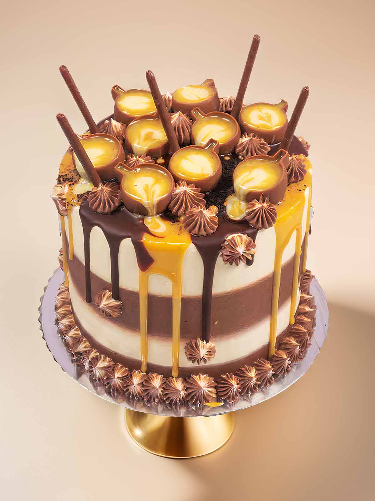 Salted Caramel Latte Cake Delivered