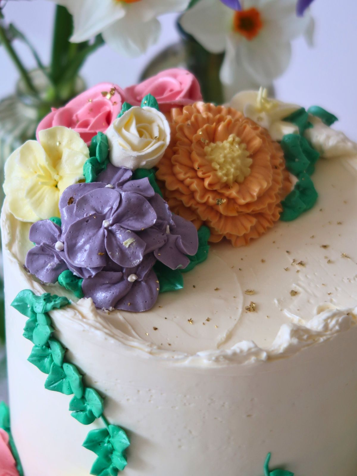 Salted Caramel Buttercream Bloom Cake London Surrey