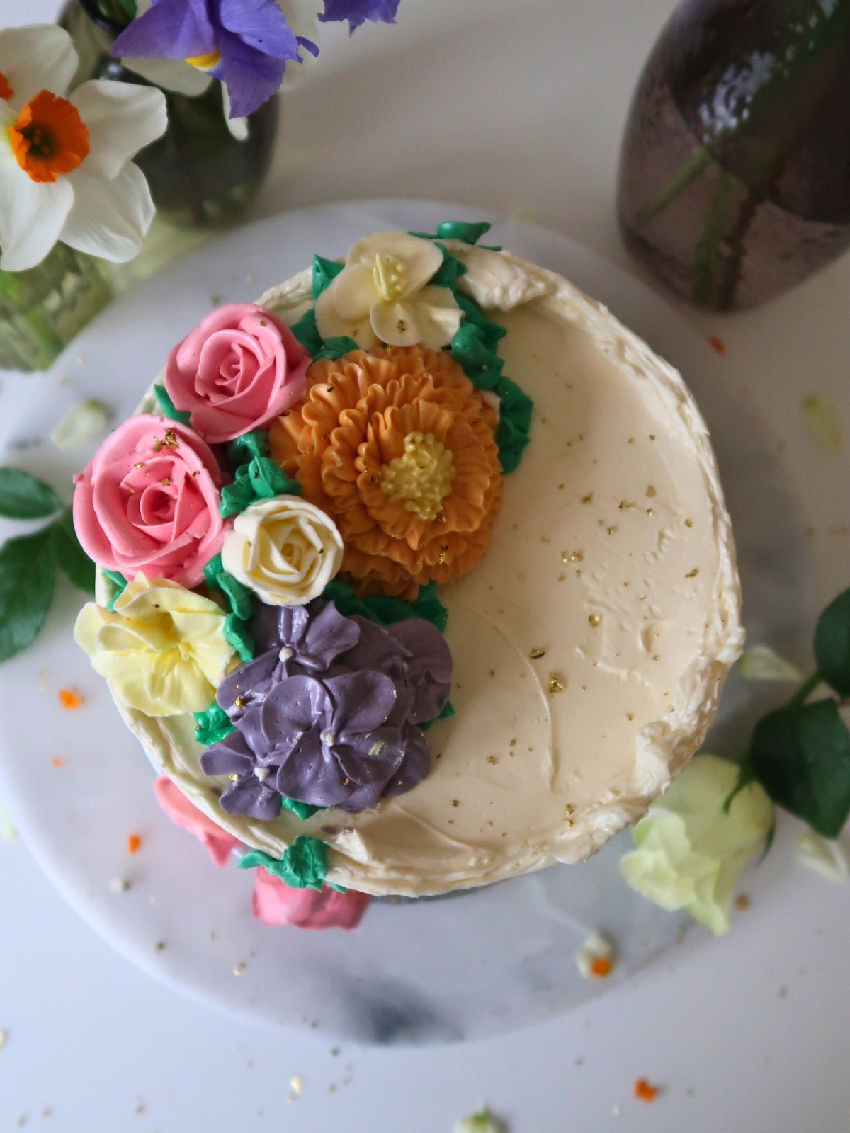 Salted Caramel Buttercream Bloom Cake Order Online London