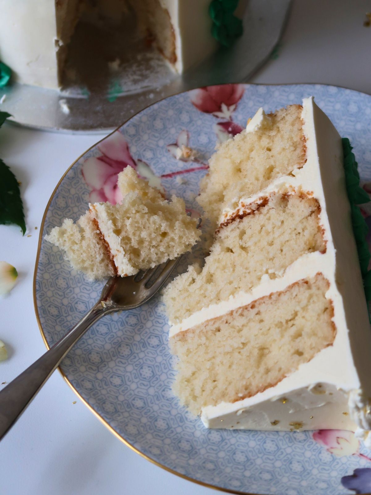 Salted Caramel Buttercream Bloom Cake Slice
