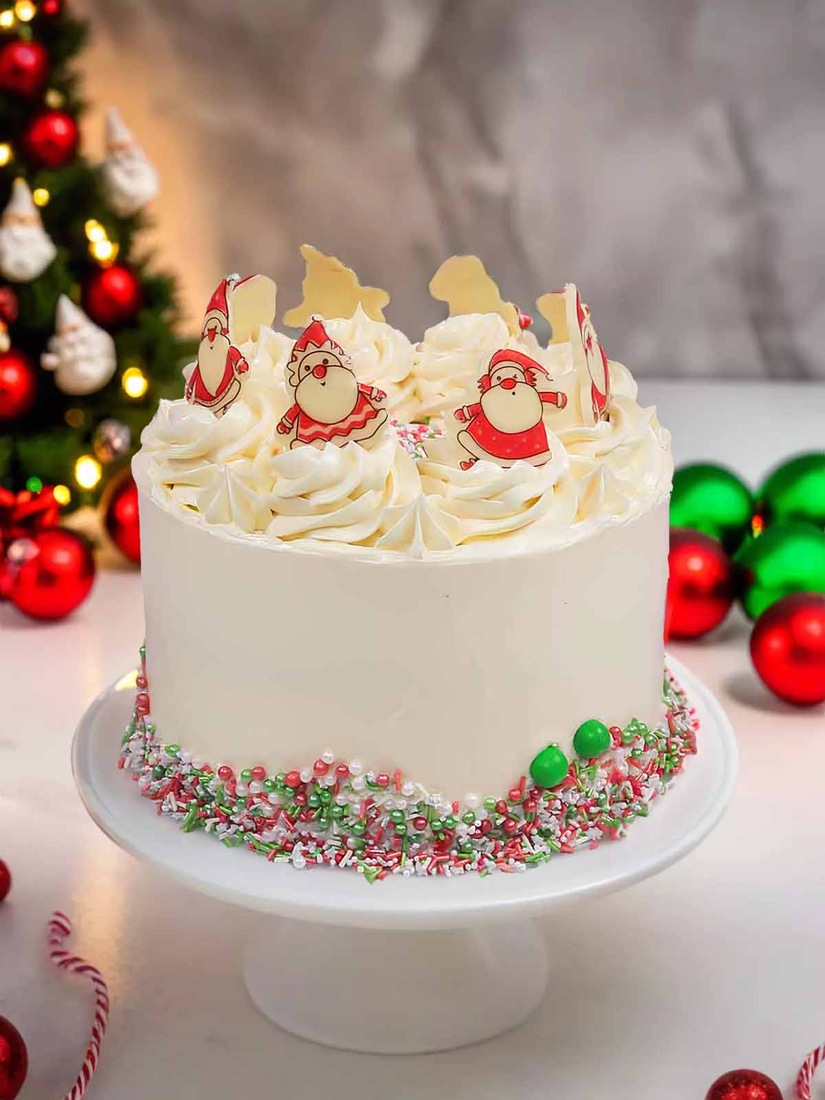 Santa Themed Cake