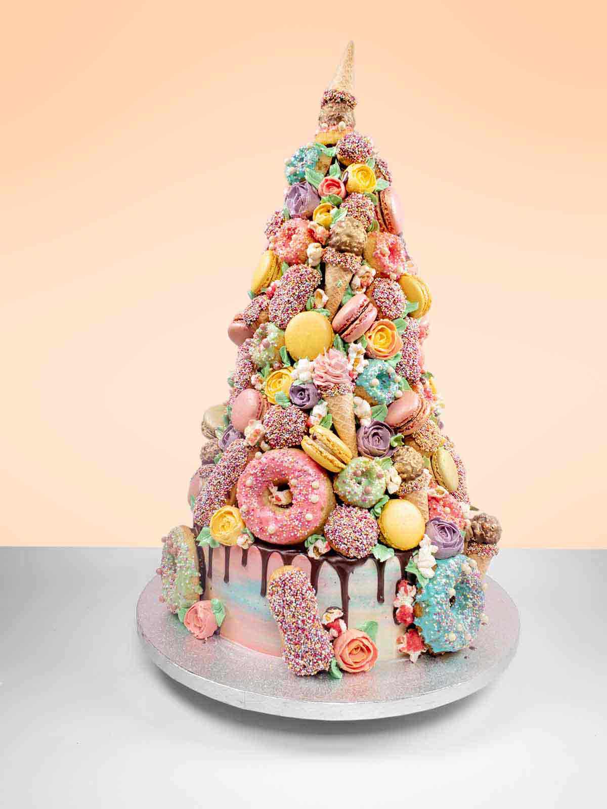 Secret Garden Croquembouche Cake London Surrey Berkshire