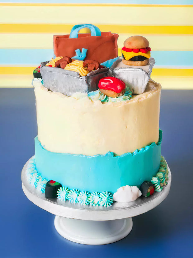 Food themed birthday cake idea for men