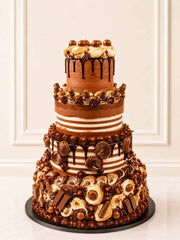Till Death by Chocolate Do Us Part Wedding Cake Delivered in London and Surrey to your Venue