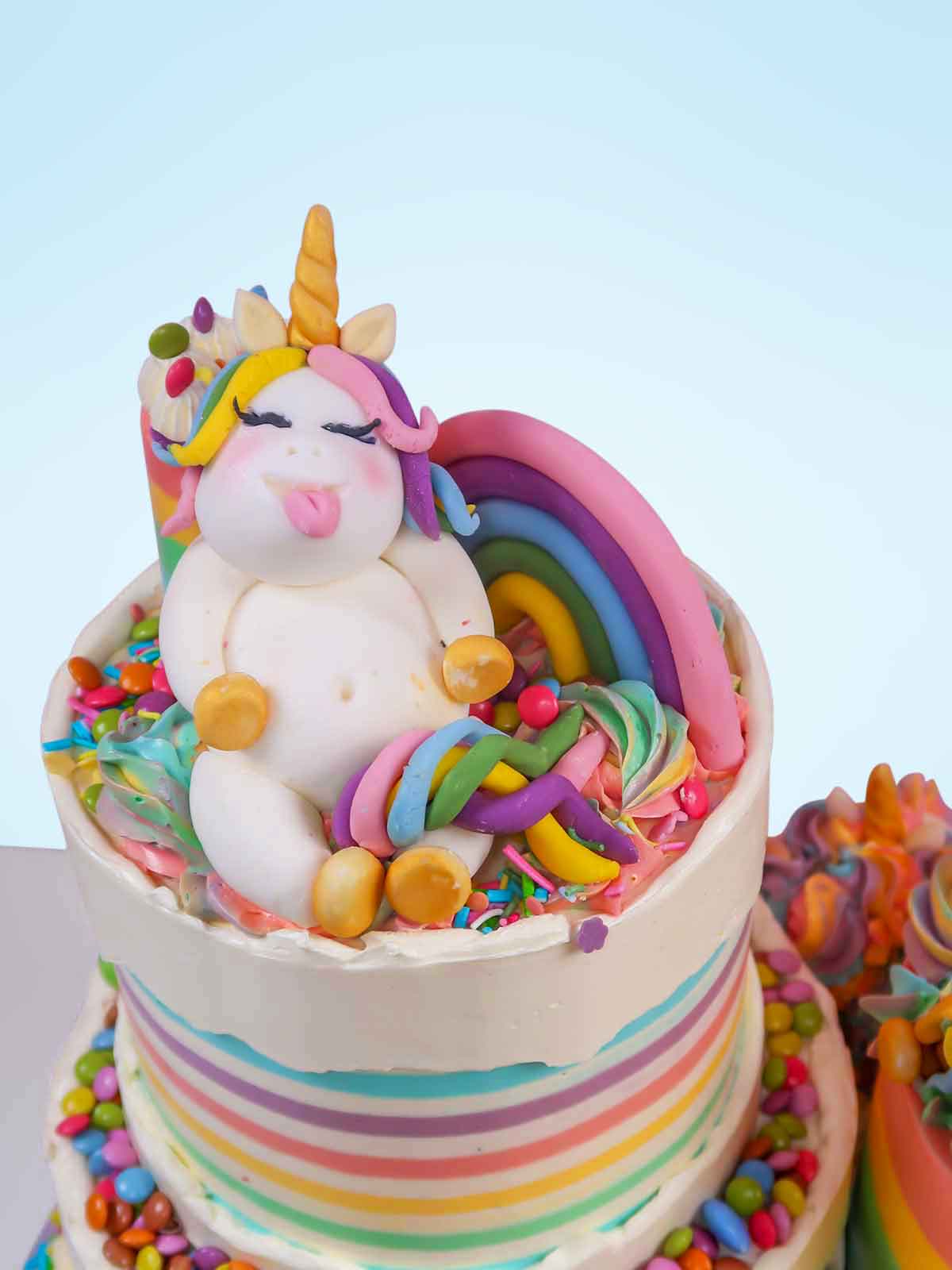 Unicorns & Rainbows Cakescape Cake London