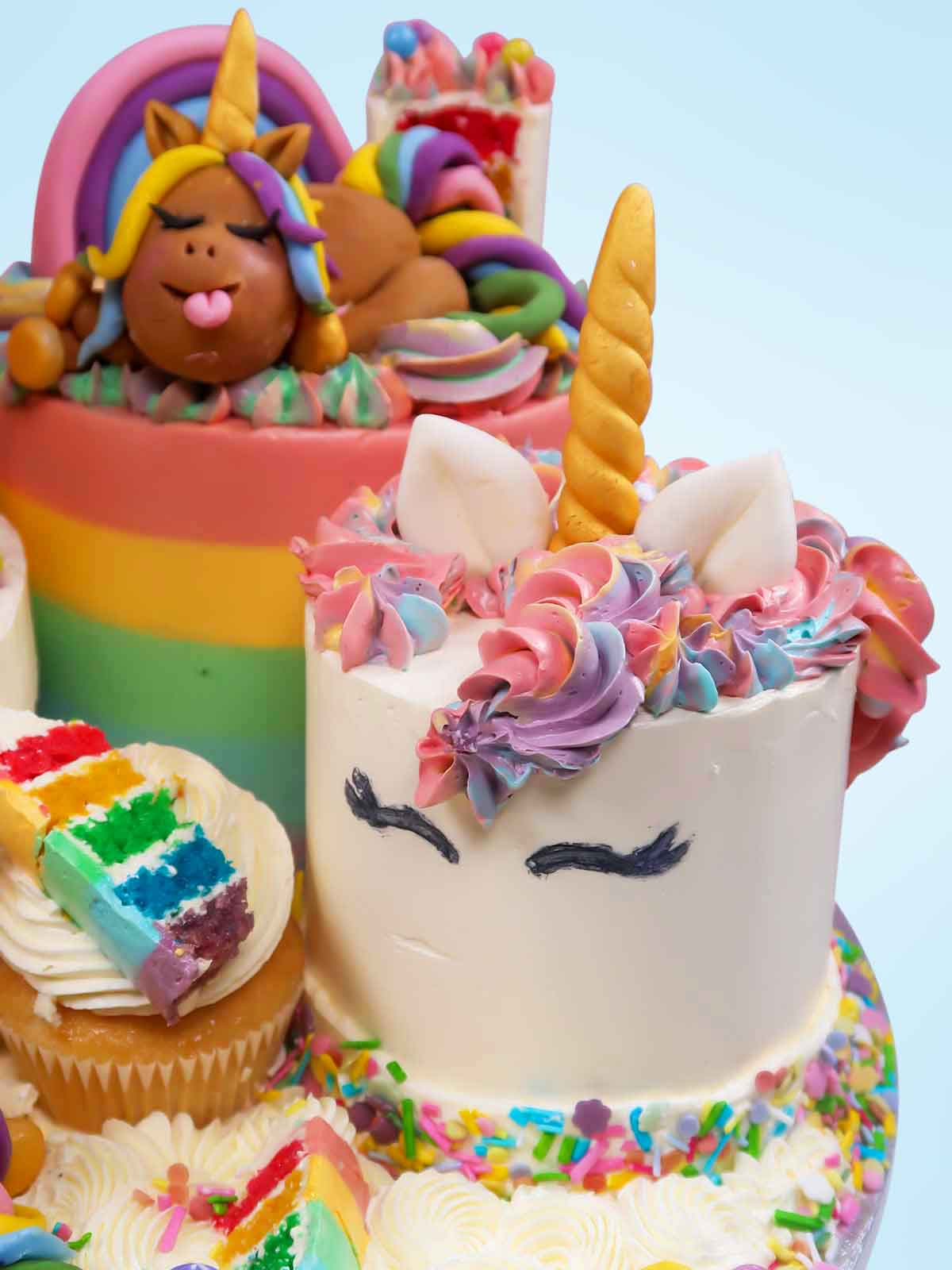 Unicorns & Rainbows Cakescape Cake Surrey