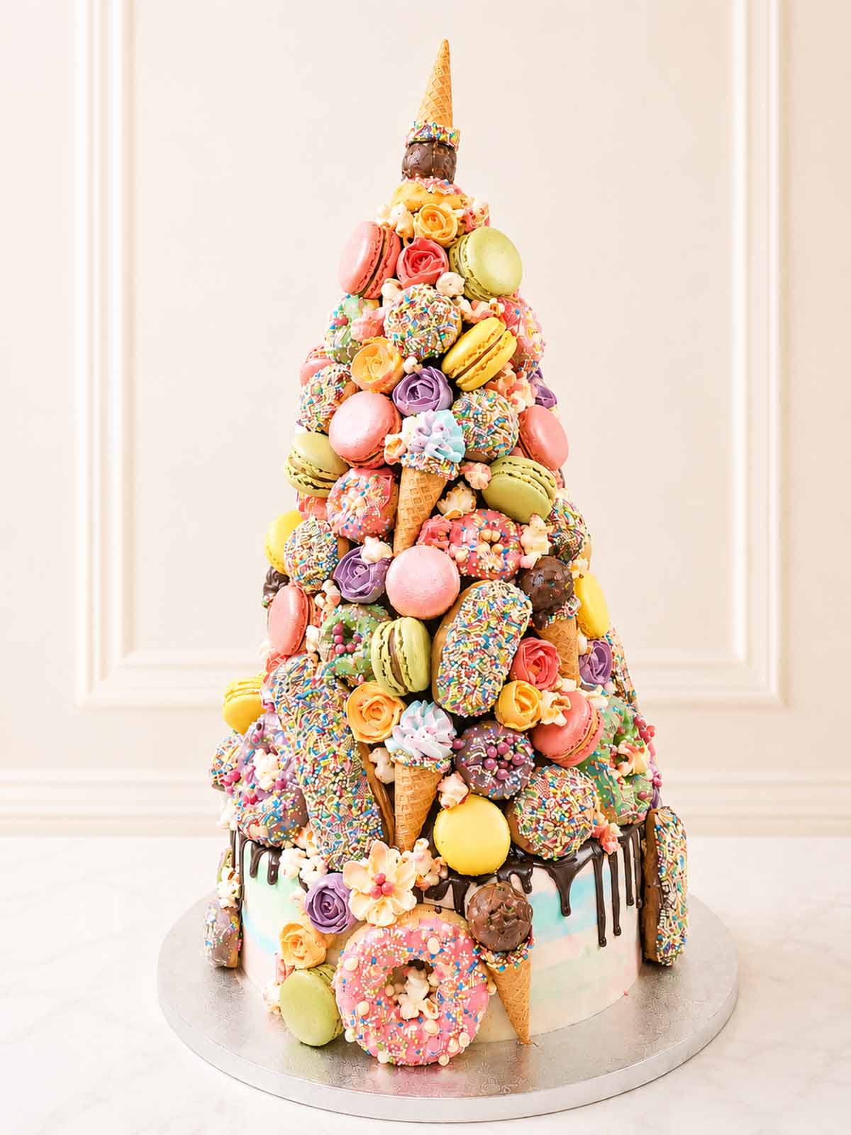 Unicorn Croquembouche Cake  Delivered to London and Surrey