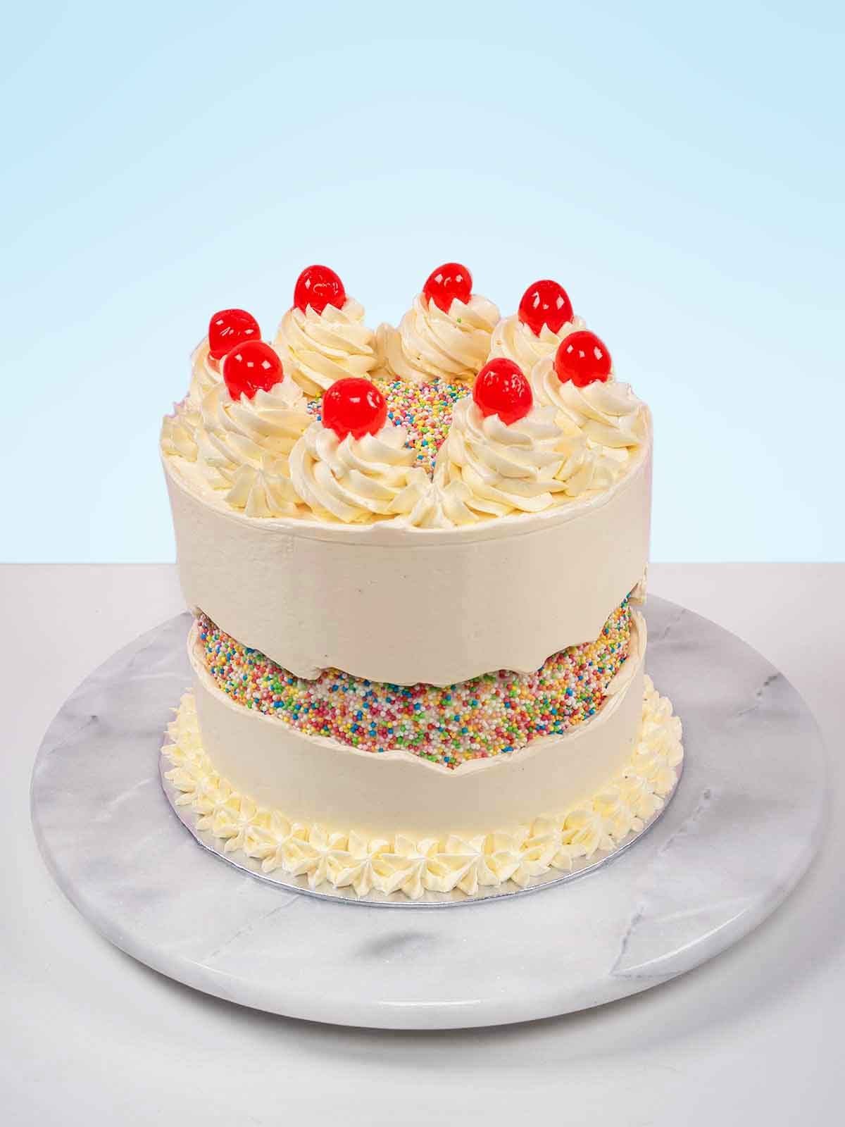 Vanilla Fault Line Birthday Cake Delivery