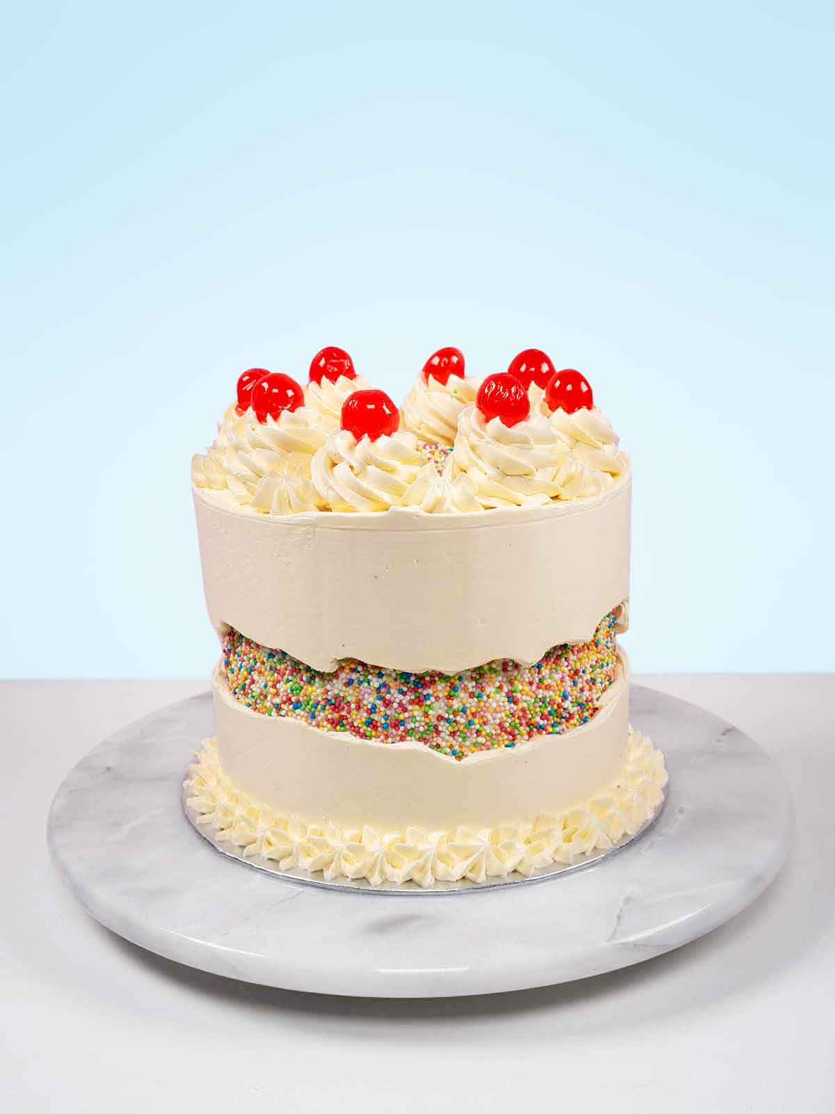 Vanilla Fault Line Birthday Cake to Buy