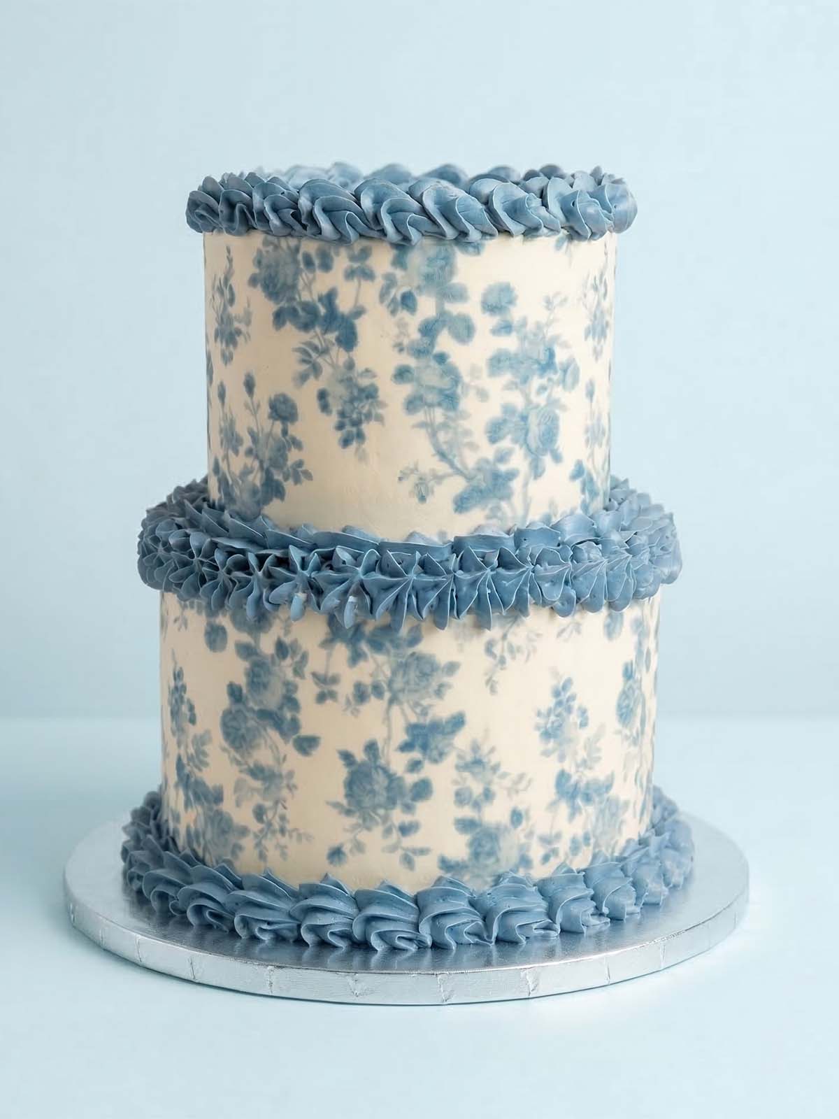 Vintage French Toile de Jouy Wedding Cake London Surrey