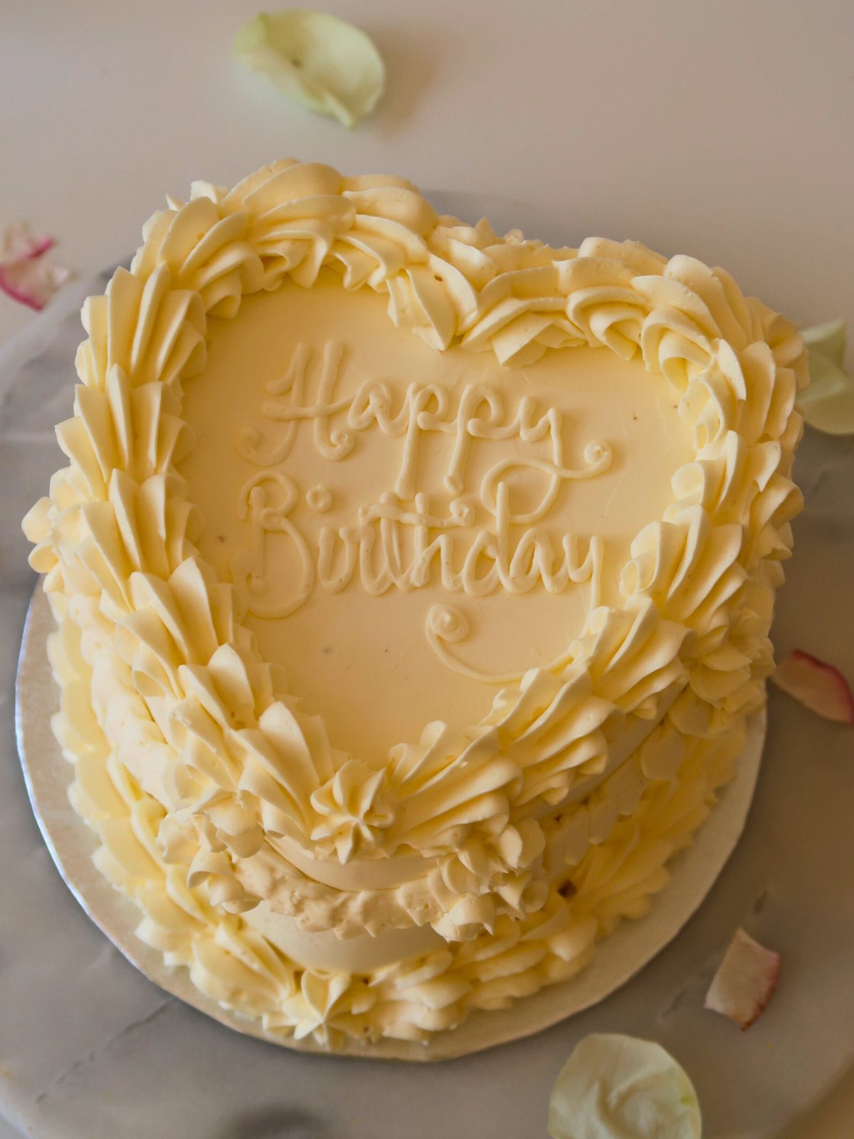 Vintage Heart Shaped Birthday Cake London Surrey