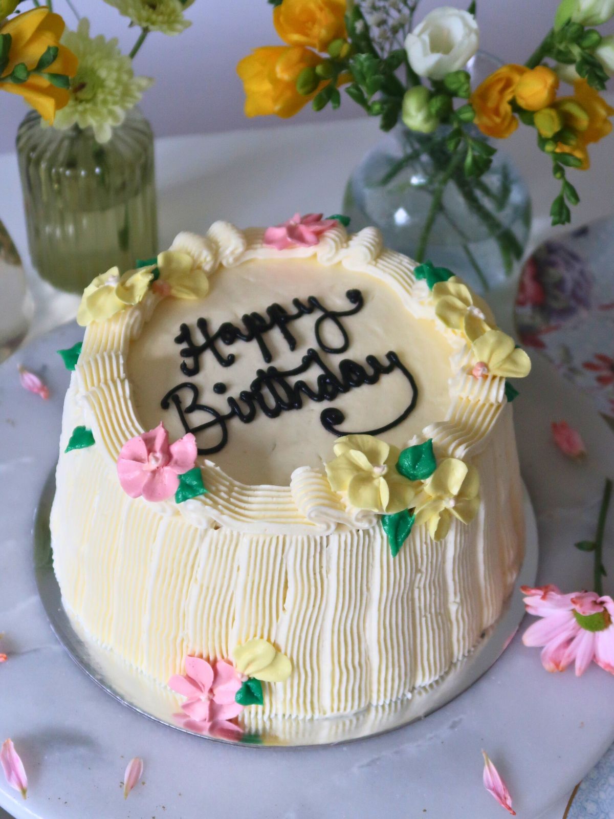 Viral Retro Birthday Cake