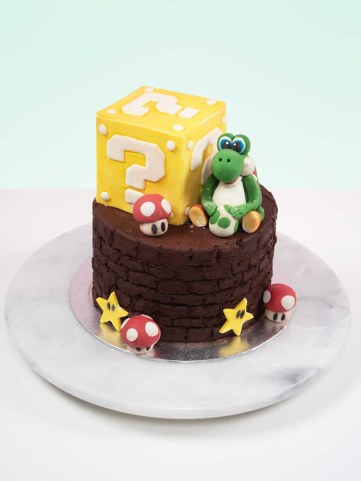 Yoshi Birthday Cake Super Mario Themed Kids Cake