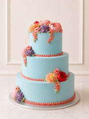Floral Buttercream Wedding Cake