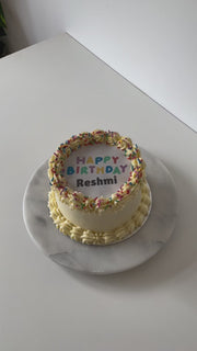 Burn-Away Photo Birthday Cake