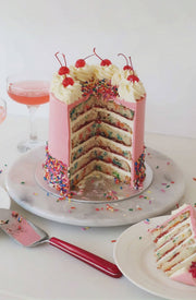 Mile High Funfetti Birthday Cake