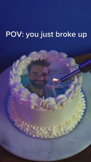 Burn-Away Break-Up Cake