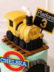 Yellow Train Cake