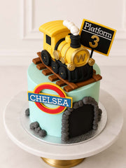 Yellow Train Cake