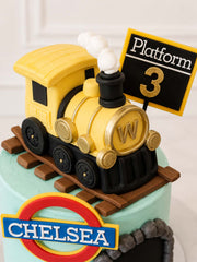 Yellow Train Cake