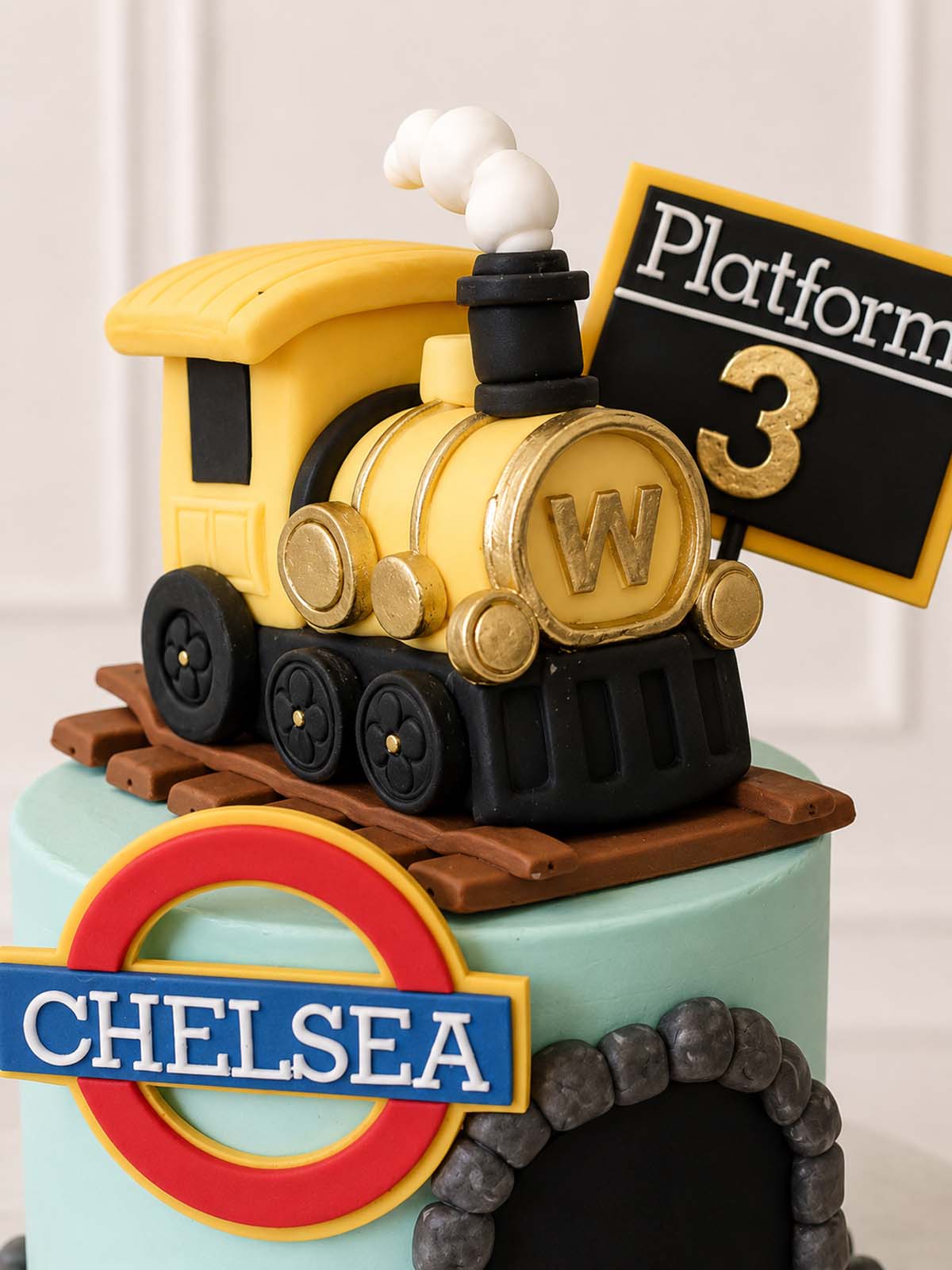 Yellow Train Cake