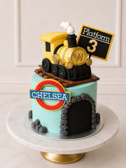 Yellow Train Cake
