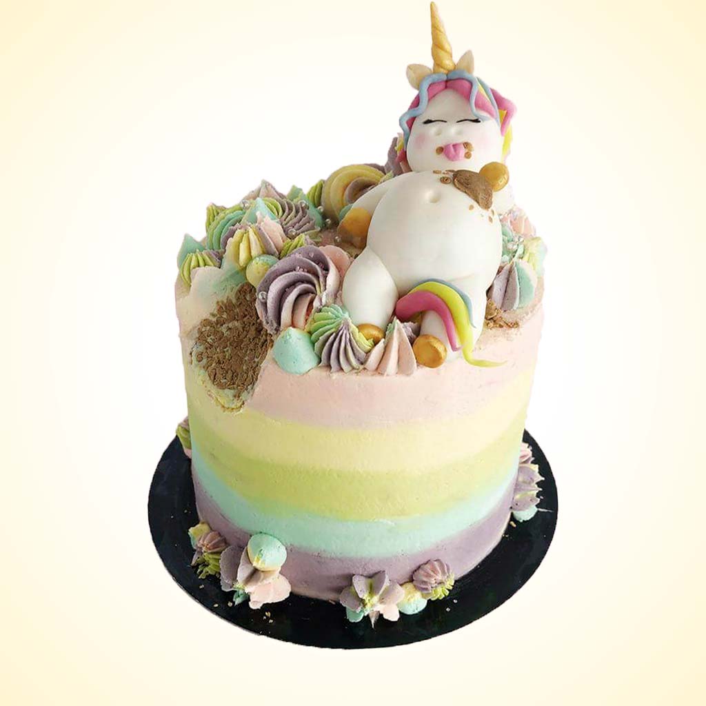 Vegan Fat Unicorn Cake