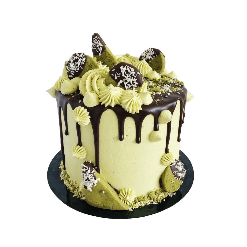Vegan Matcha Coconut Drip Cake London